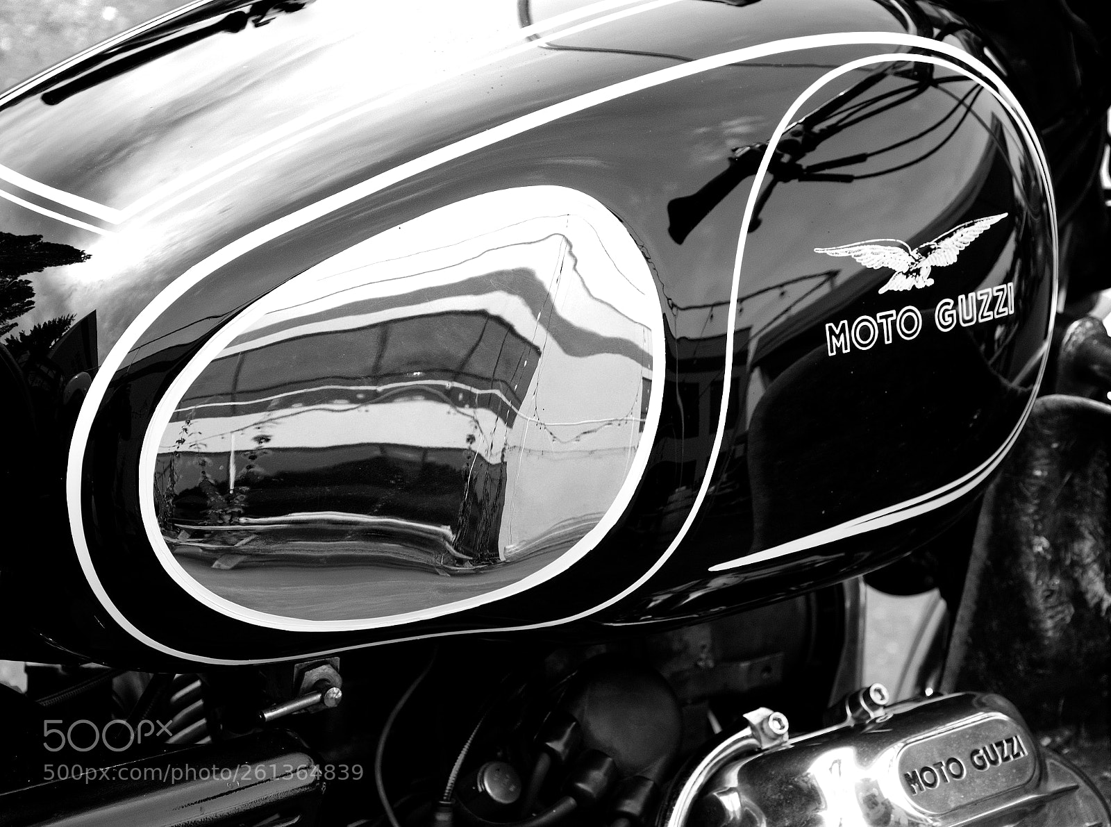 Nikon D7200 sample photo. Moto guzzi mirror photography