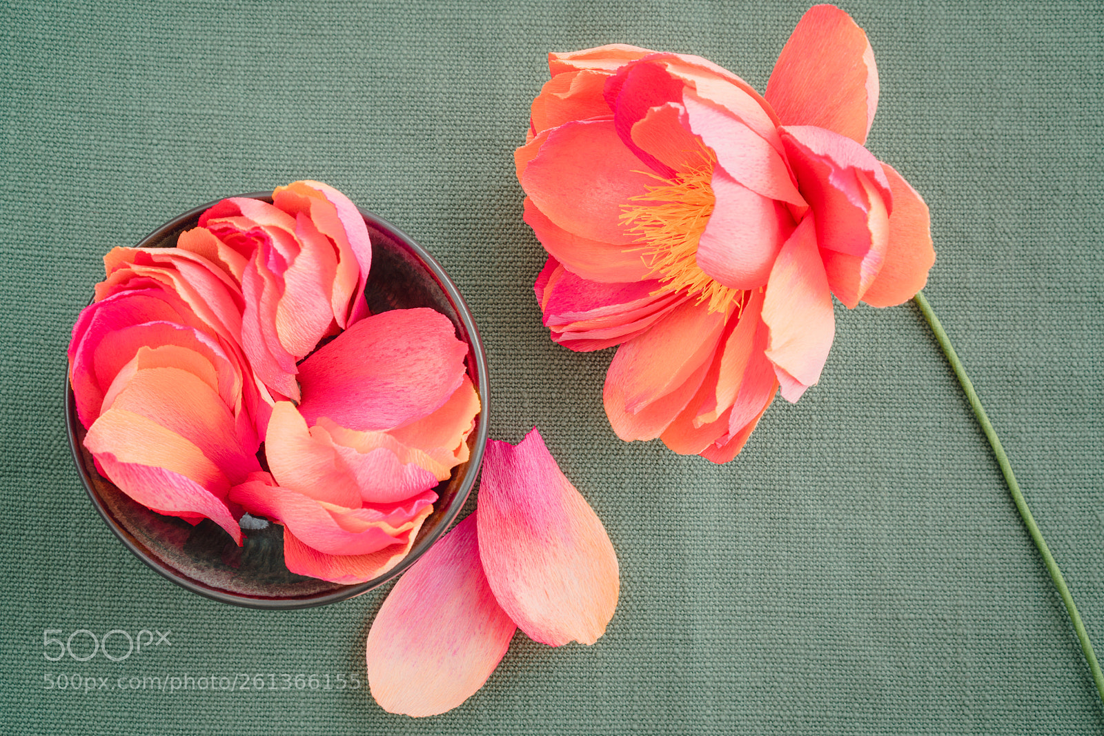 Sony a7R III sample photo. Crepe paper peony flowers photography