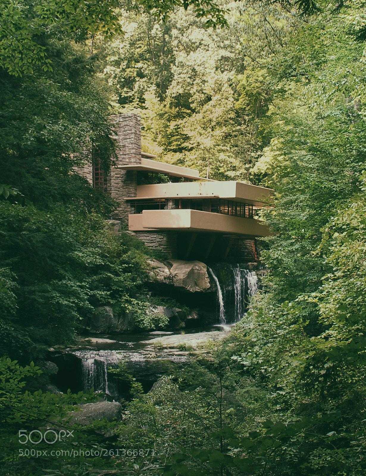 Nikon D80 sample photo. Fallingwater photography