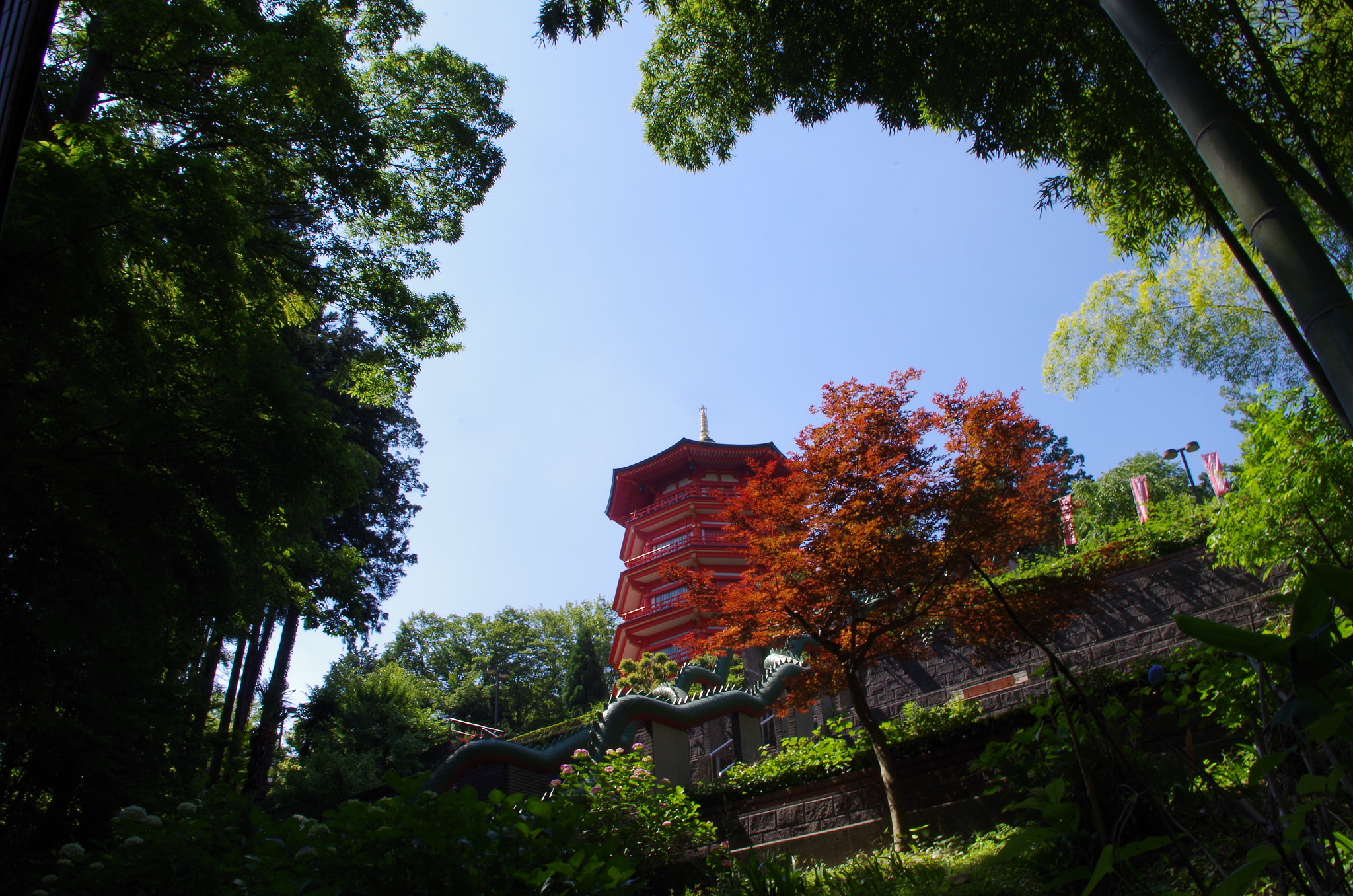 smc PENTAX-DA L 18-55mm F3.5-5.6 sample photo. The five storied pagoda photography