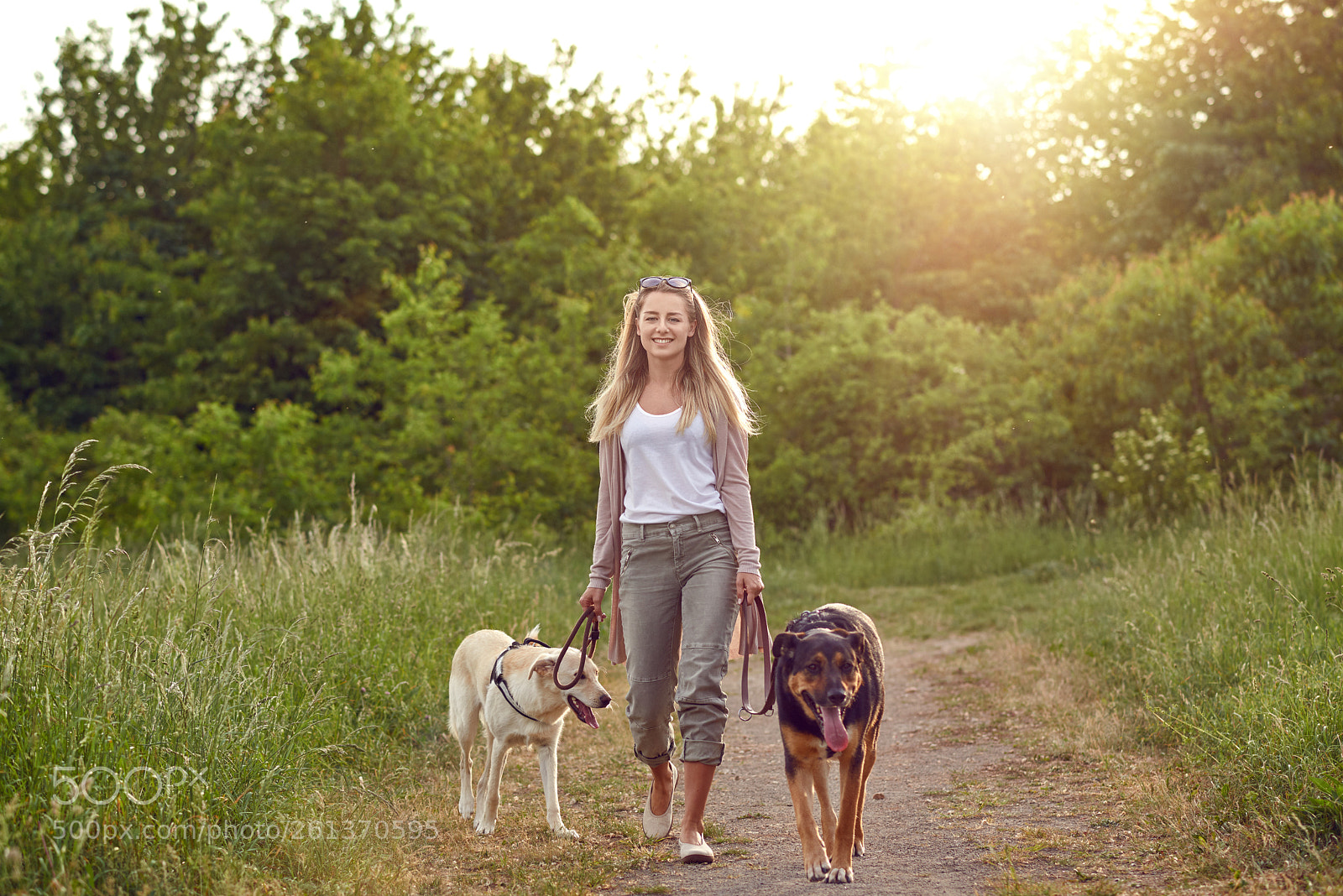 Nikon D800 sample photo. Happy young woman walking photography
