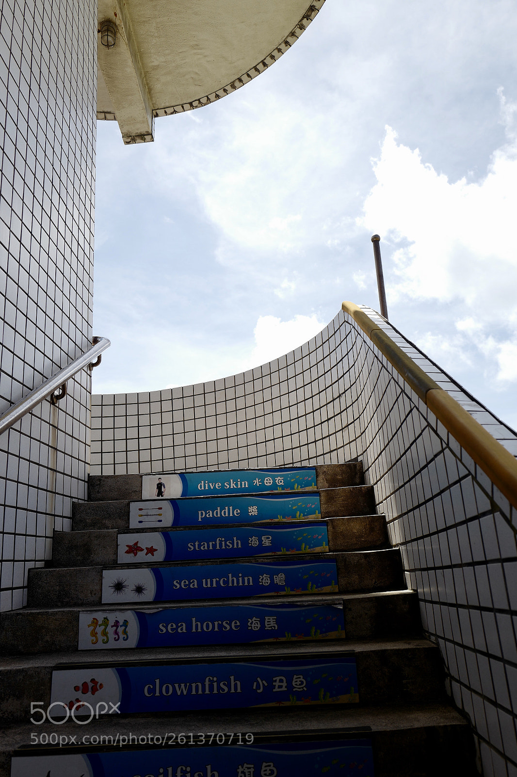 Leica Q (Typ 116) sample photo. 樓梯，蹦蹦跳跳學英語 photography