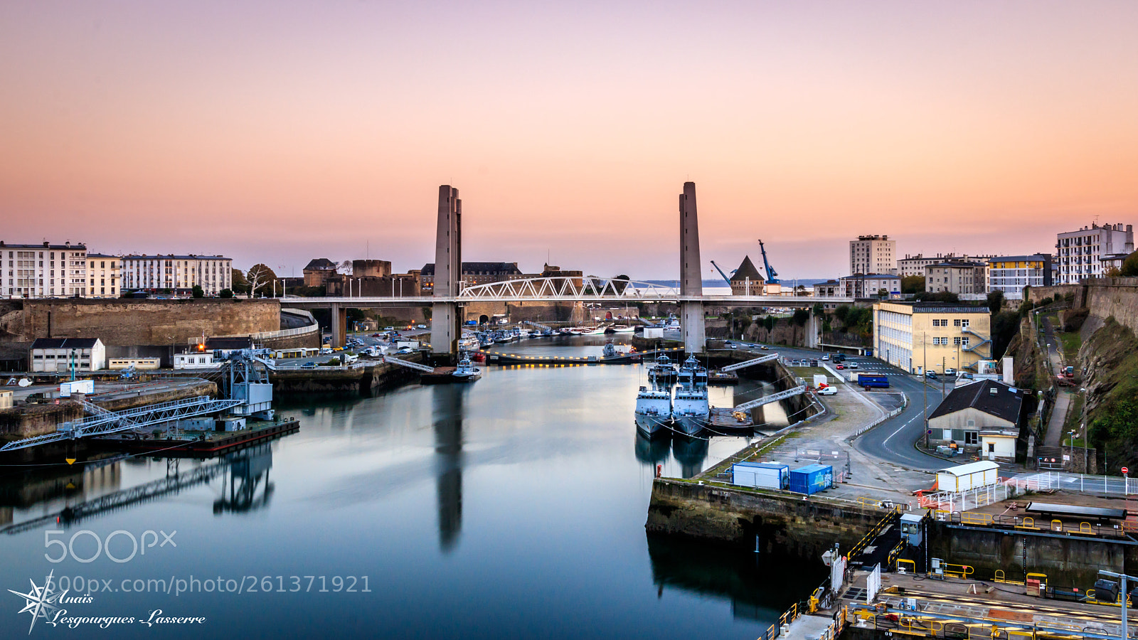 Canon EOS 80D sample photo. Pont de recouvrance à brest photography