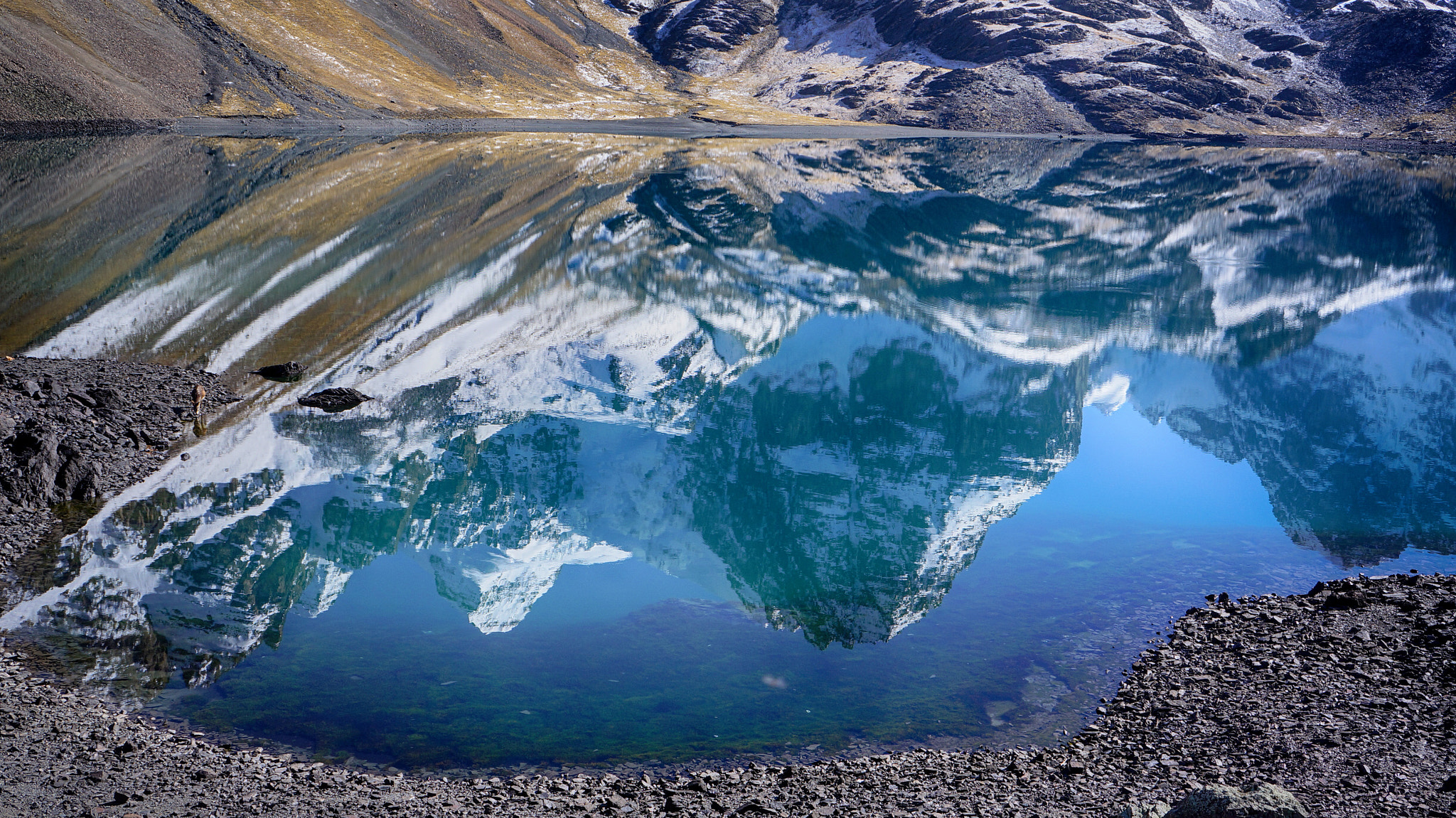 Sony Alpha NEX-5N sample photo. Bolivie lac de montagne photography