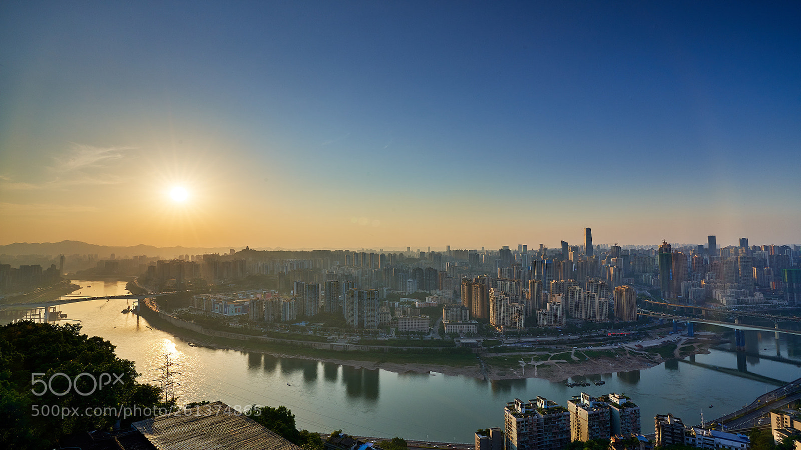 Sony a7R III sample photo. Chongqing sunset photography