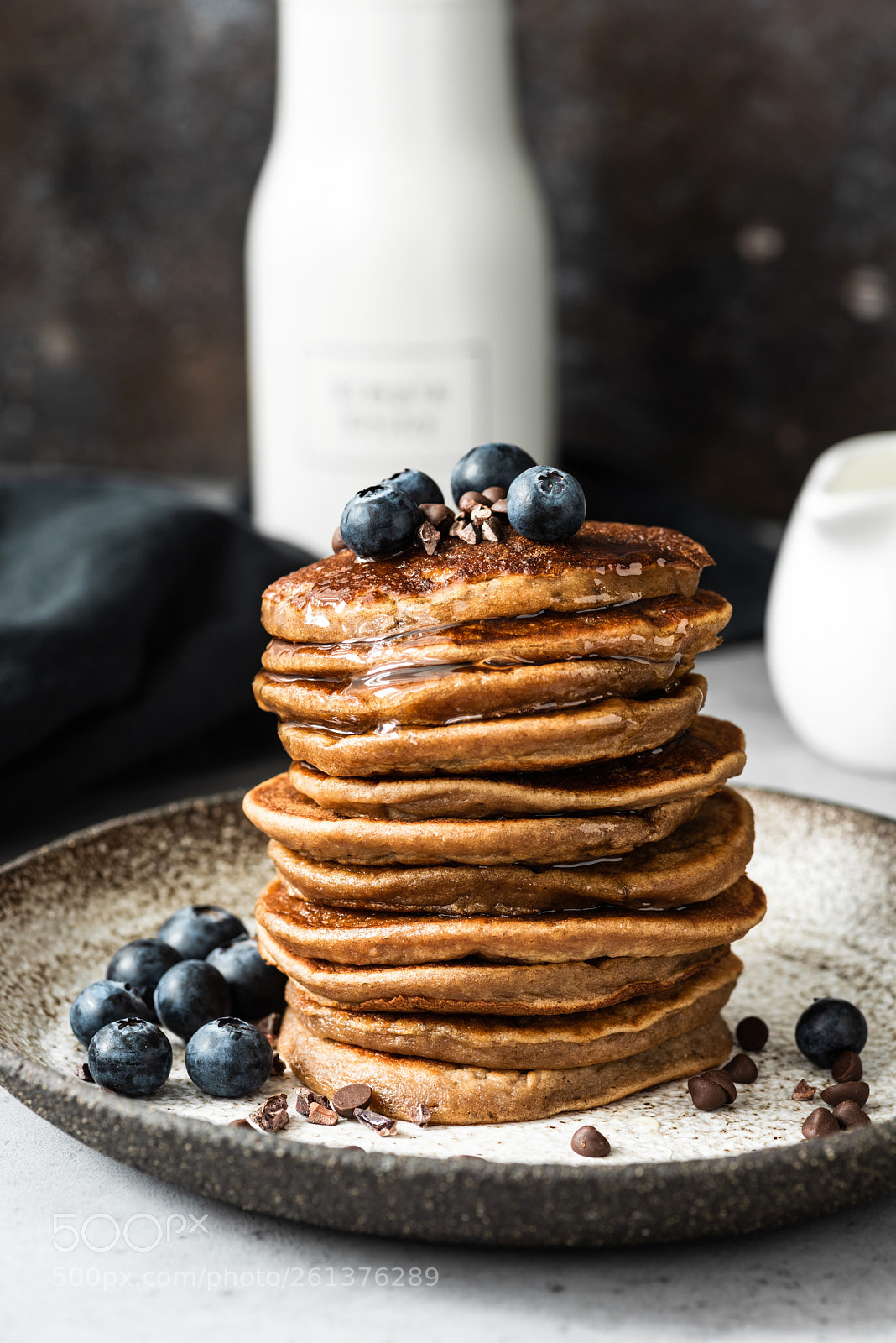 Nikon D810 sample photo. Oat pancakes with blueberry photography