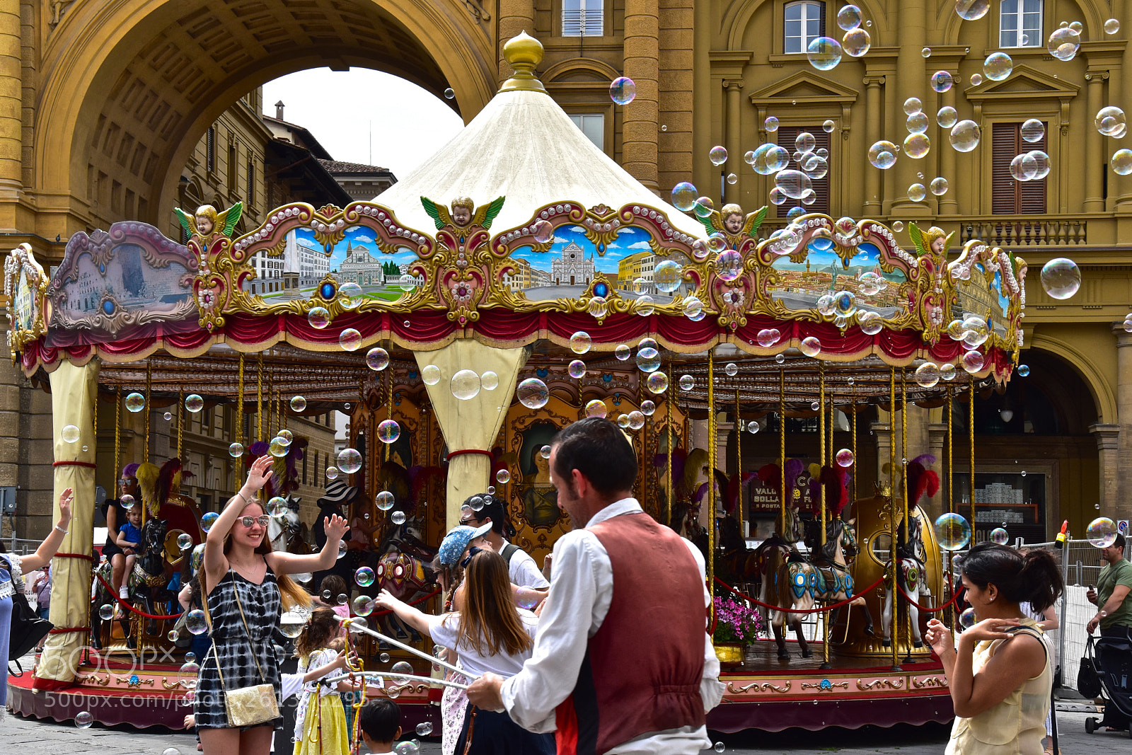 Nikon D5500 sample photo. Carousel in florence photography