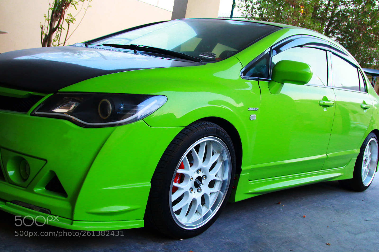 Canon EOS 80D sample photo. Green honda fd photography