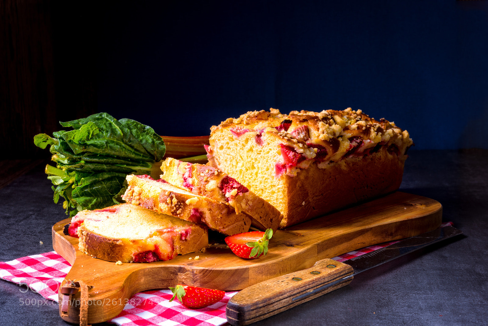 Nikon D810 sample photo. Brioches with rhubarb, strawberry photography