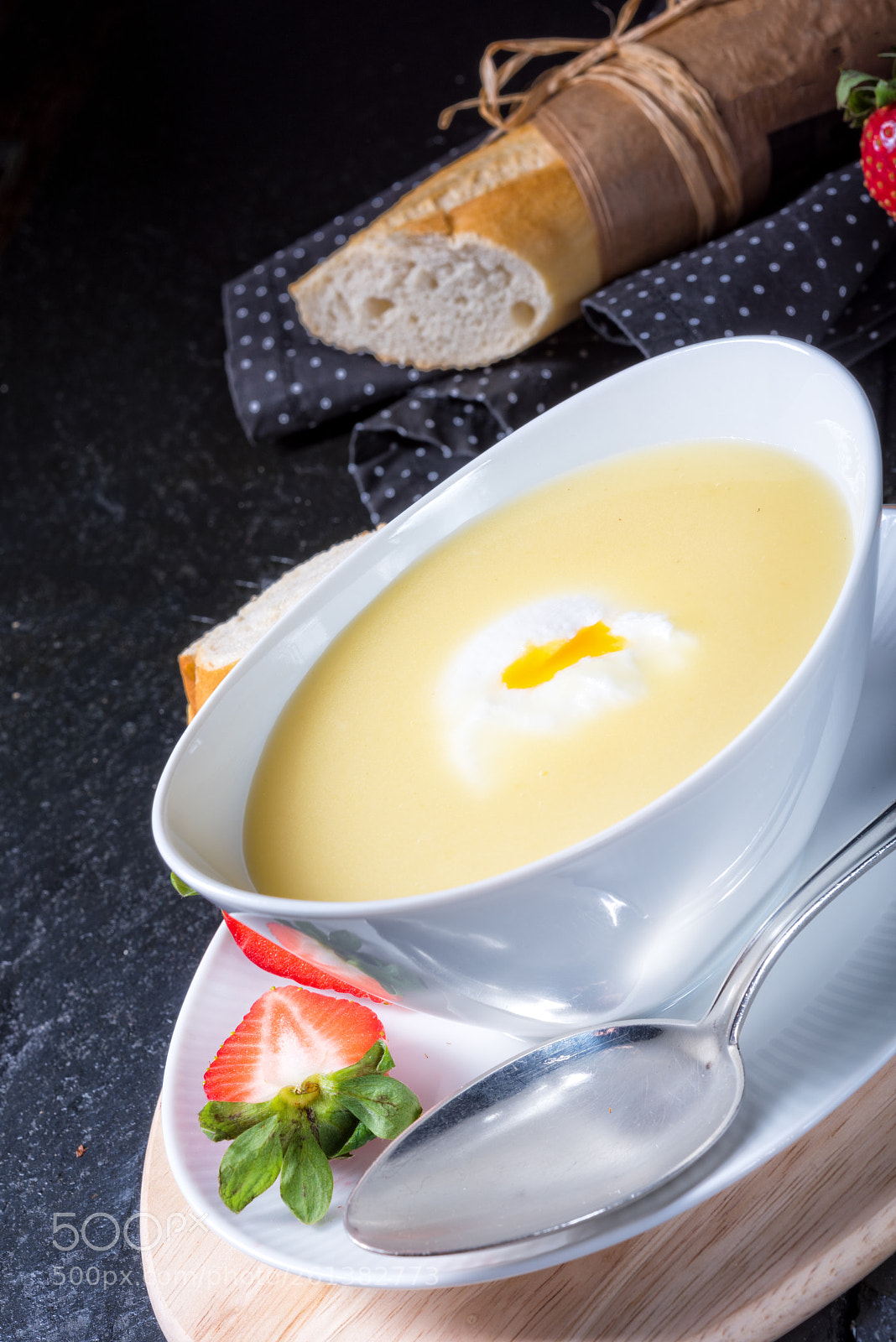 Nikon D810 sample photo. Asparagus soup with poached photography