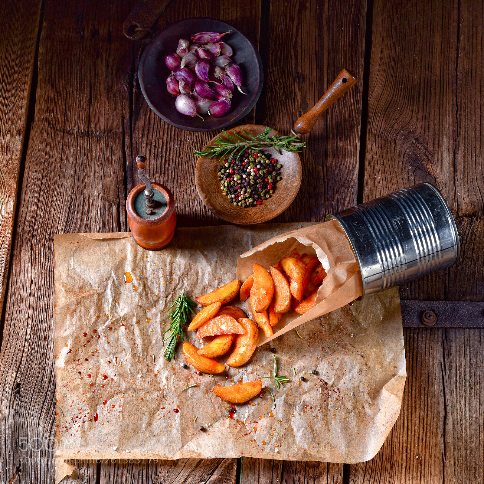 Nikon D810 sample photo. Rosemary potato wedges from photography