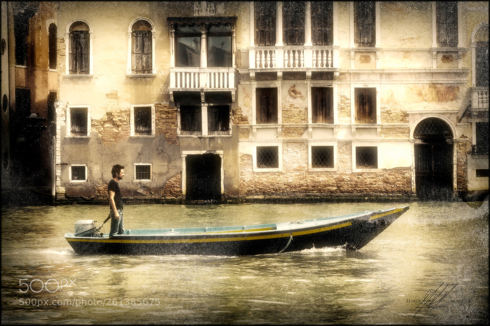 Nikon D700 sample photo. Venice lonely man photography