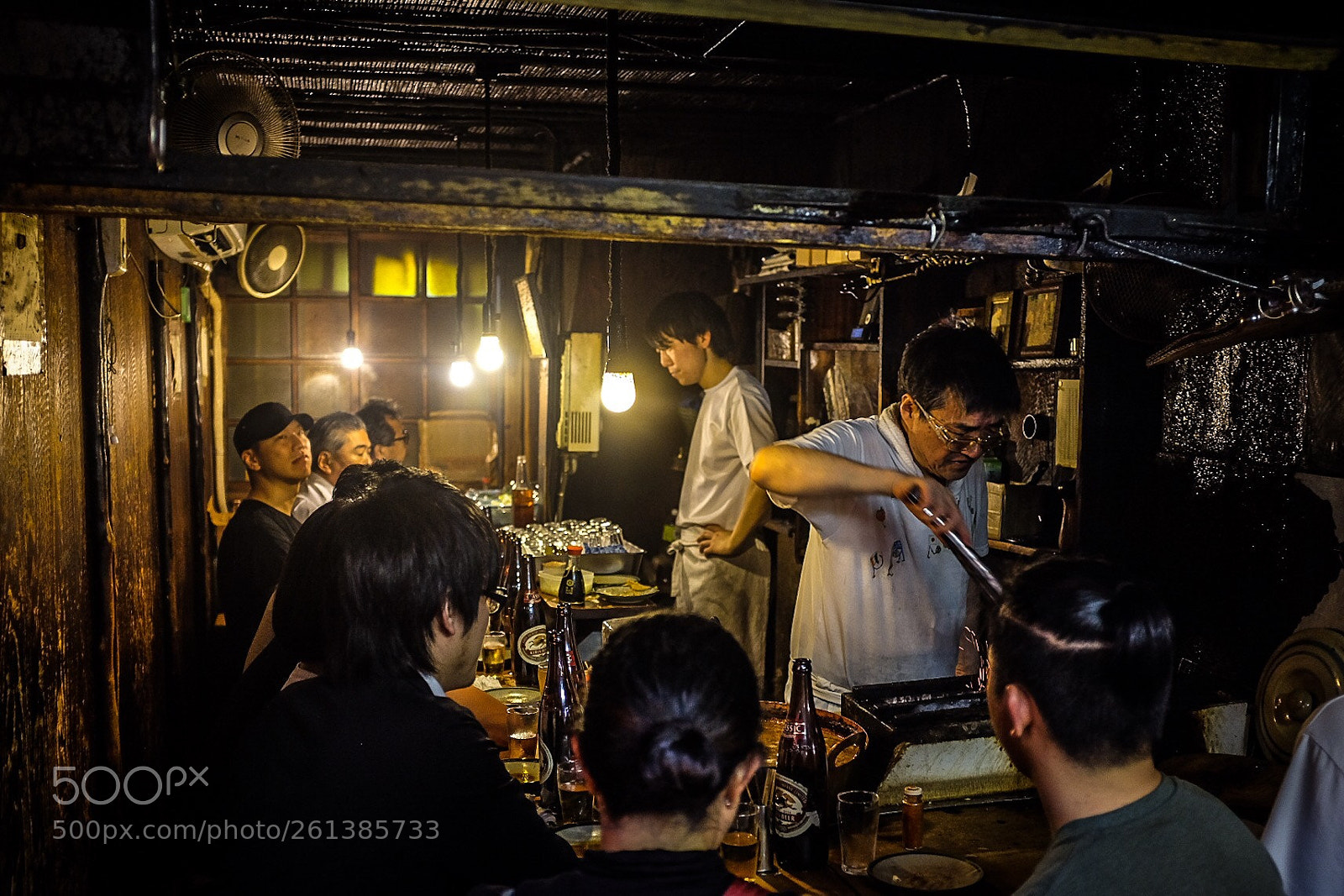 Fujifilm X100T sample photo. Yakatori joint in memory photography