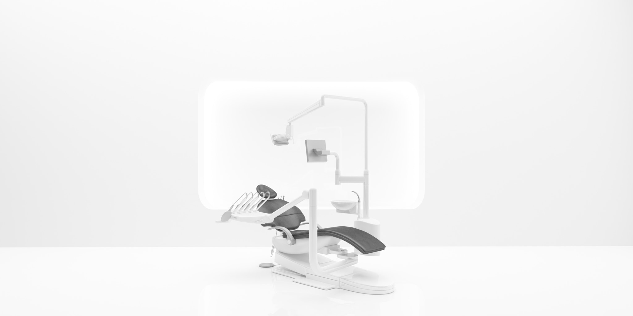 Interior 3d rendering Dental clinic for your art work