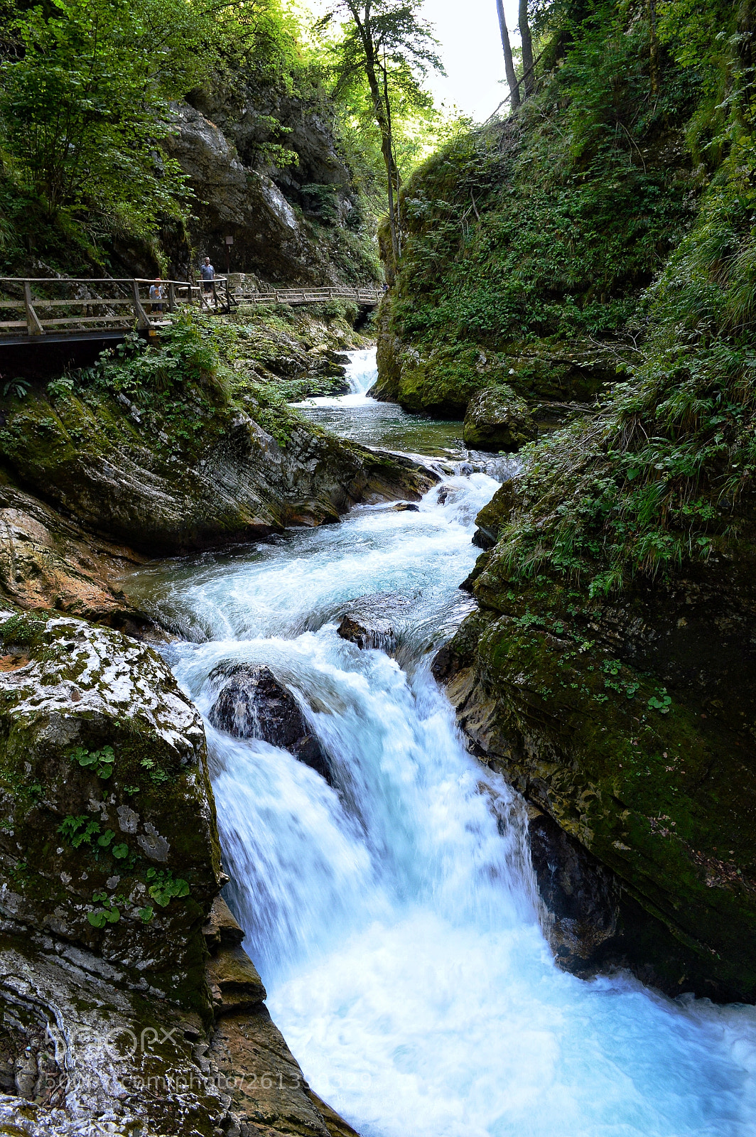 Nikon D3200 sample photo. Waterfall at vintgar gorge photography