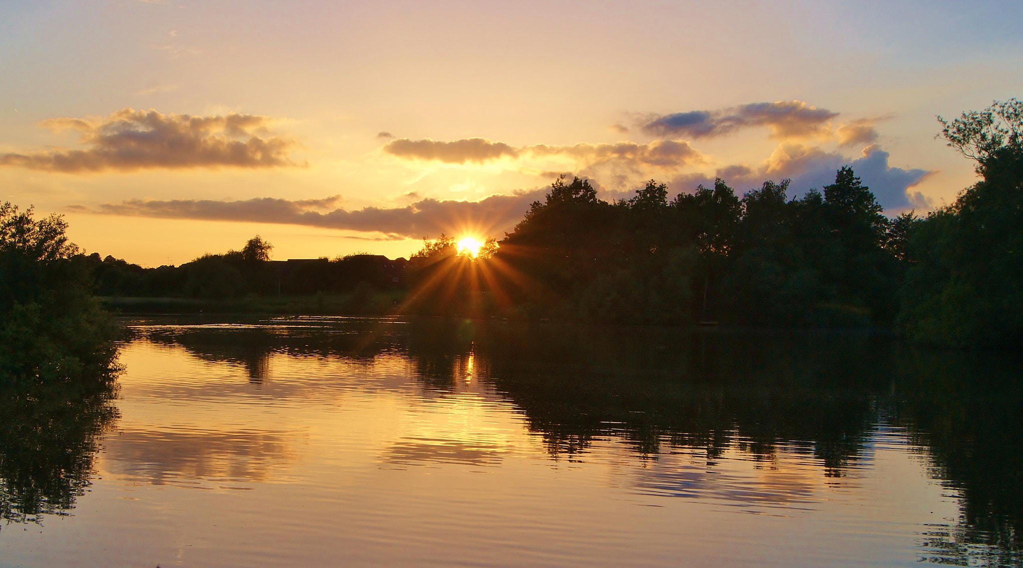 Sony Alpha DSLR-A380 sample photo. A june sunset star ... photography