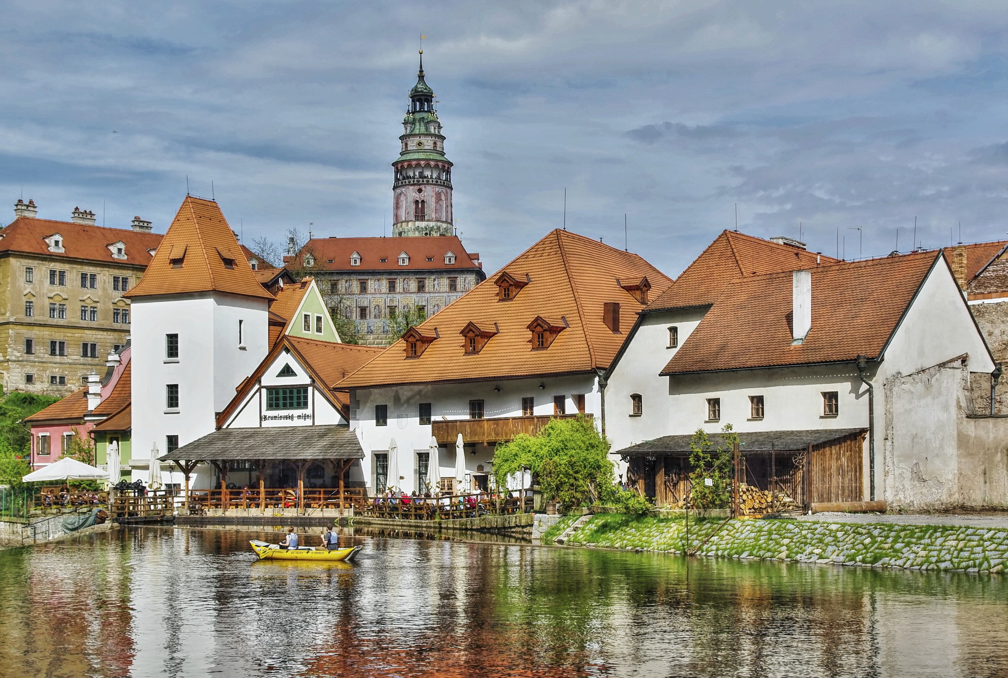 Pentax K20D sample photo. Český krumlov photography