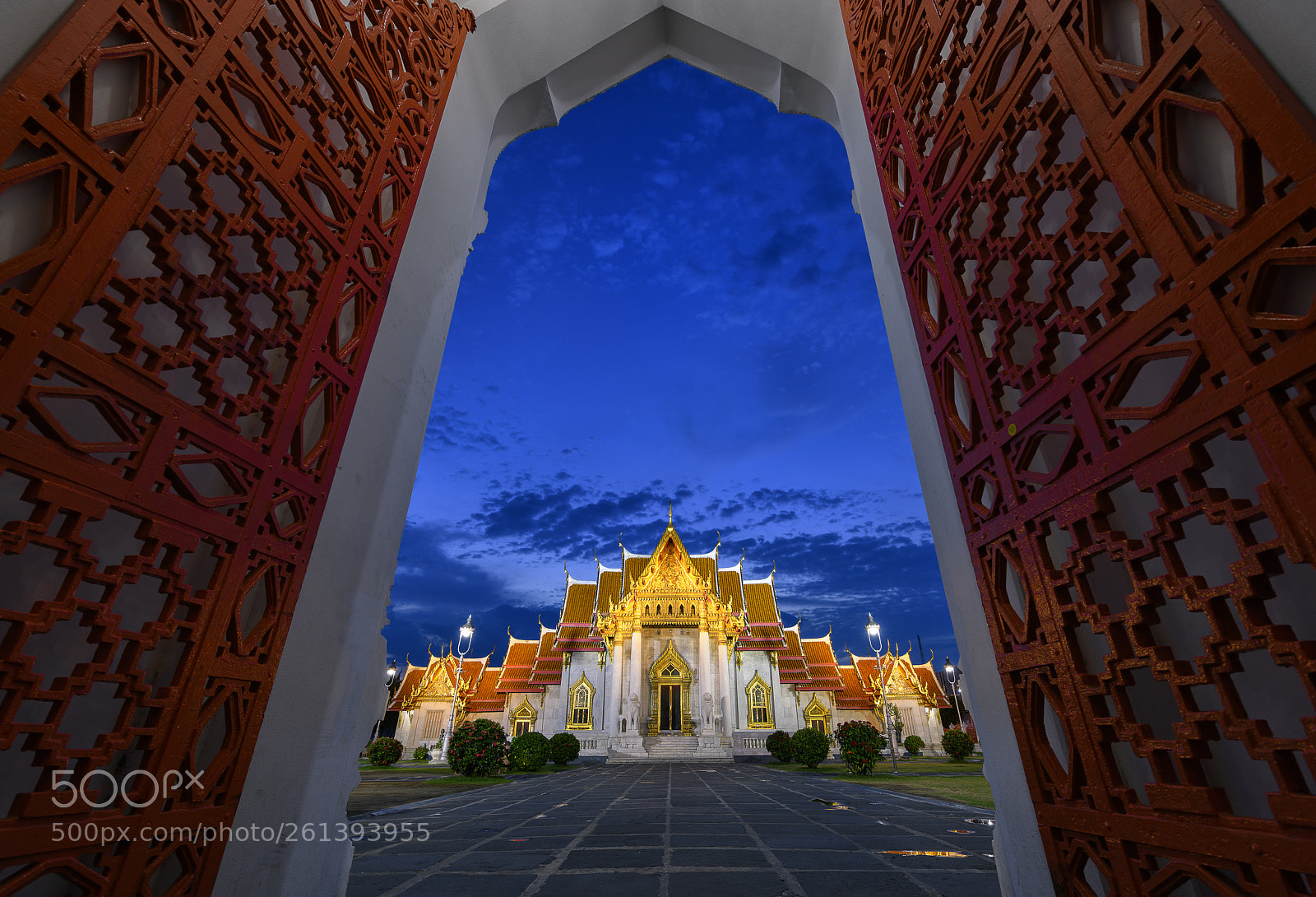 Nikon D850 sample photo. Marble temple, wat benchamabopit photography