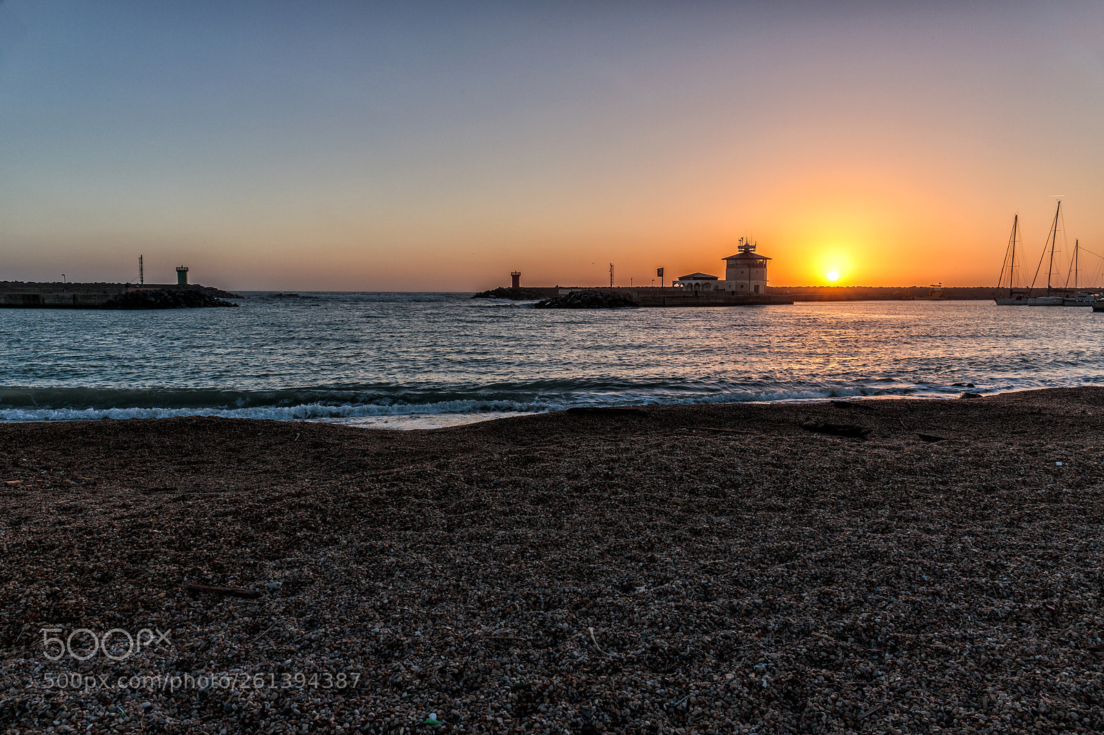 Canon EOS 6D Mark II sample photo. Sunset at the port photography