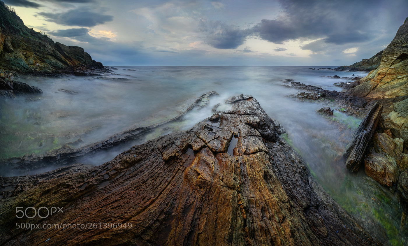 Sony a7R sample photo. Corsica coast panorama photography