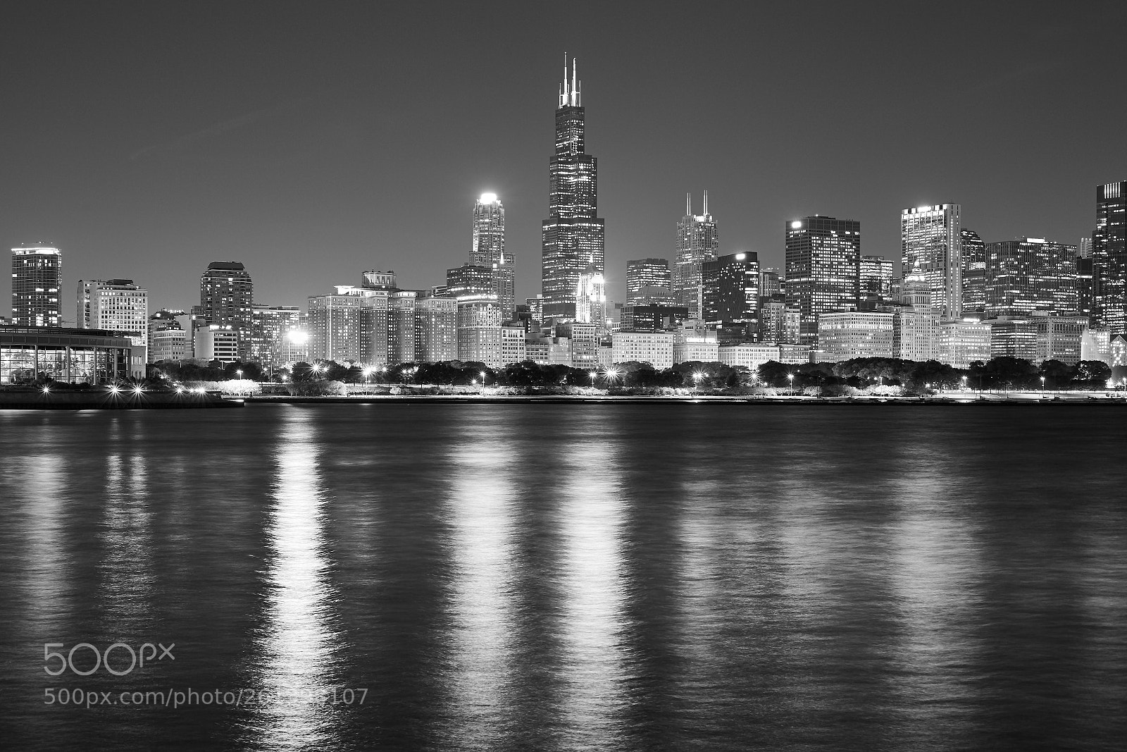Canon EOS 5D Mark II sample photo. Chicago lights photography