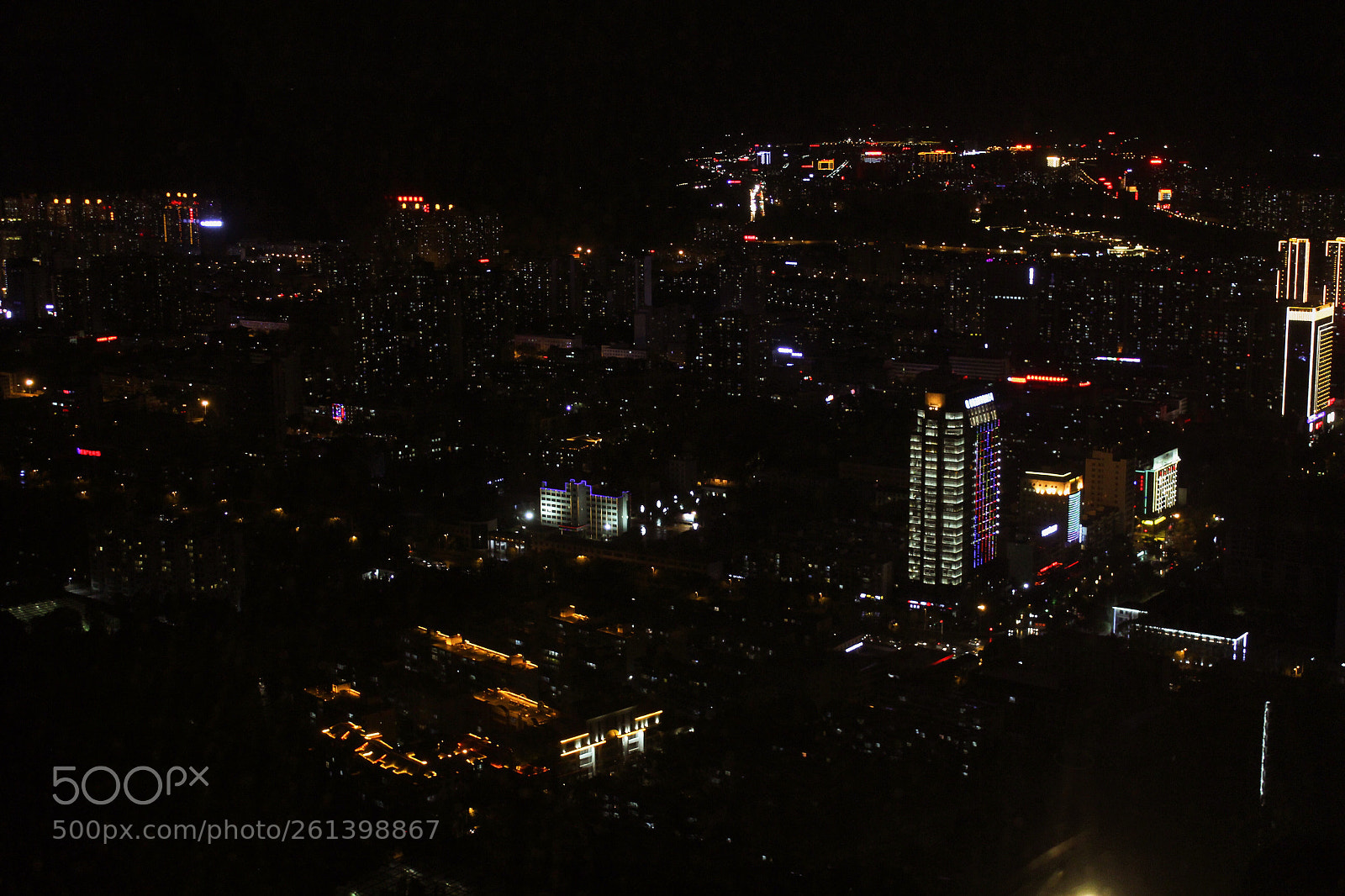 Canon EOS 600D (Rebel EOS T3i / EOS Kiss X5) sample photo. Nightview of xining photography