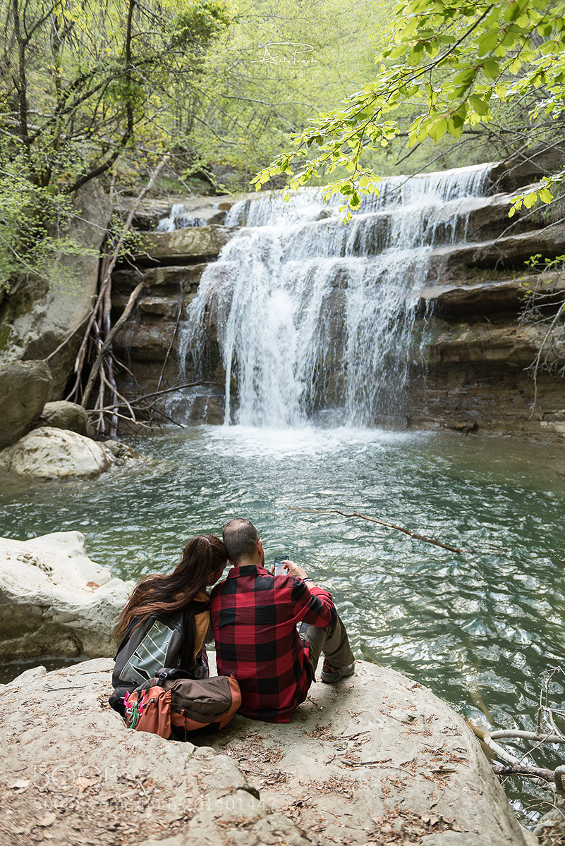 Nikon D750 sample photo. Waterfall in love photography