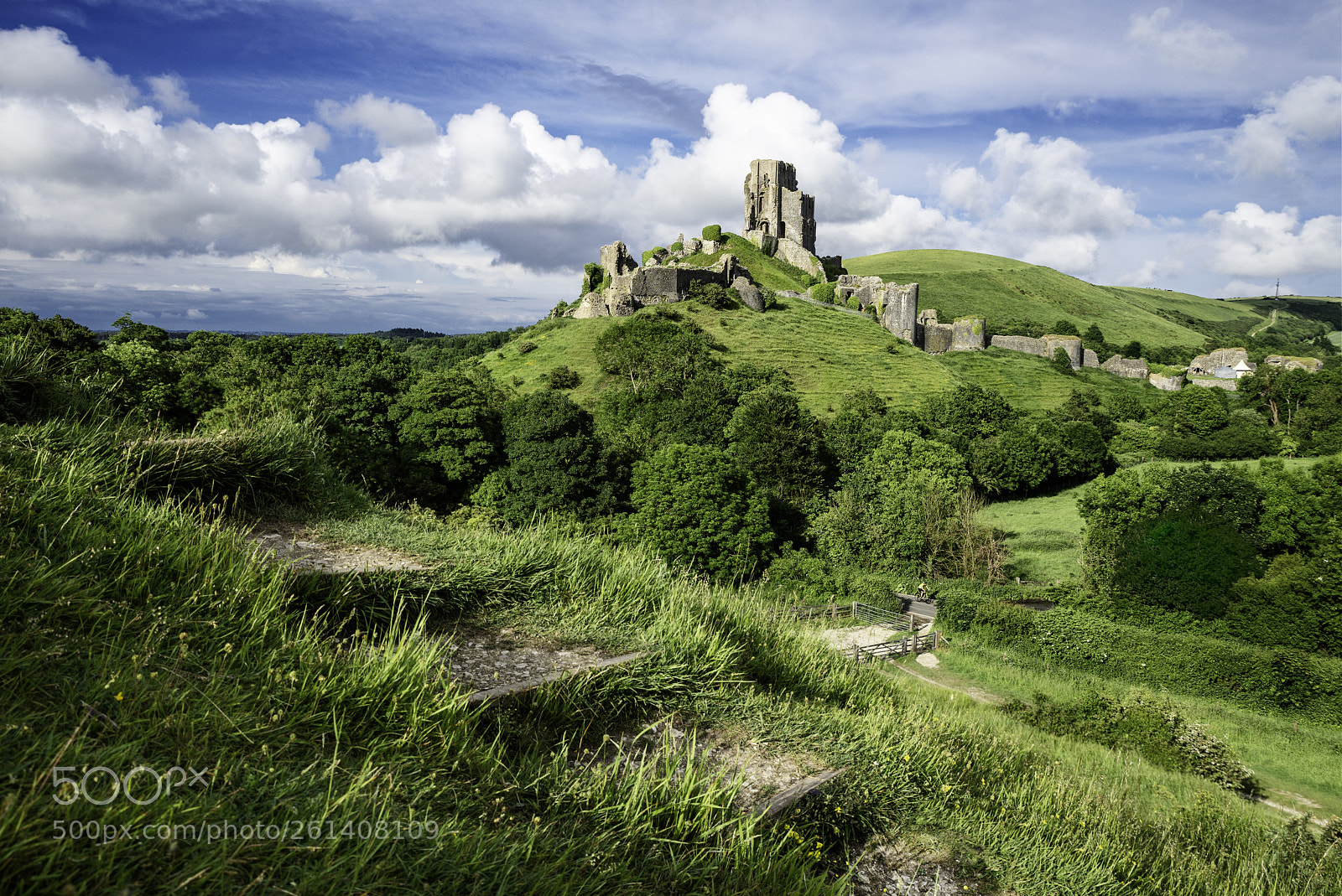 Nikon D610 sample photo. Corfe castle photography