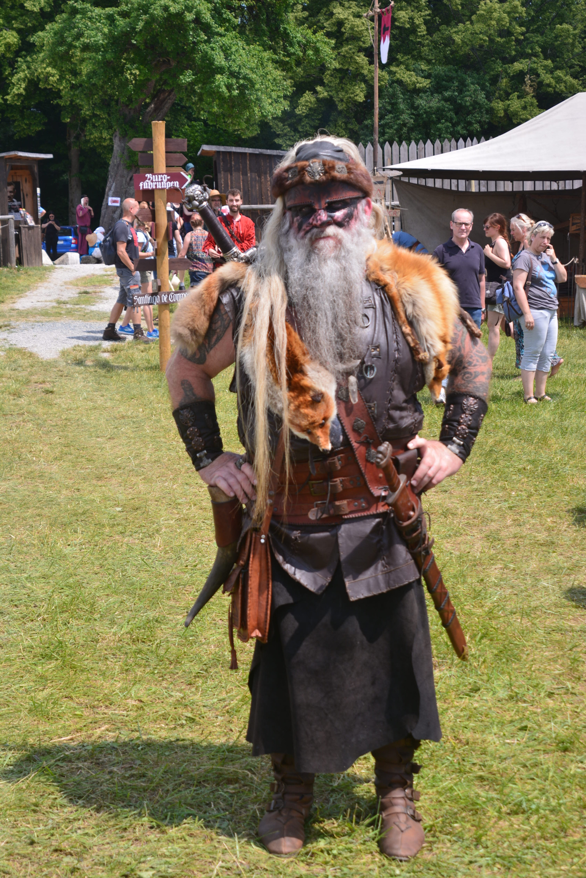Nikon D5200 sample photo. Medievalfest castle ravenstone celtwarrior photography
