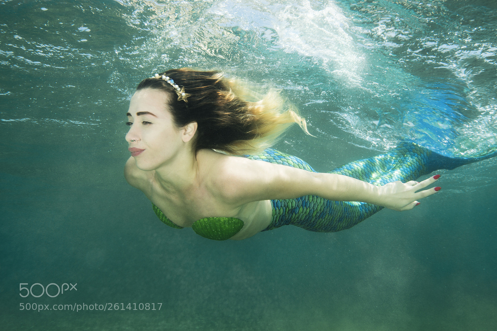 Nikon D800E sample photo. Green mermaid photography