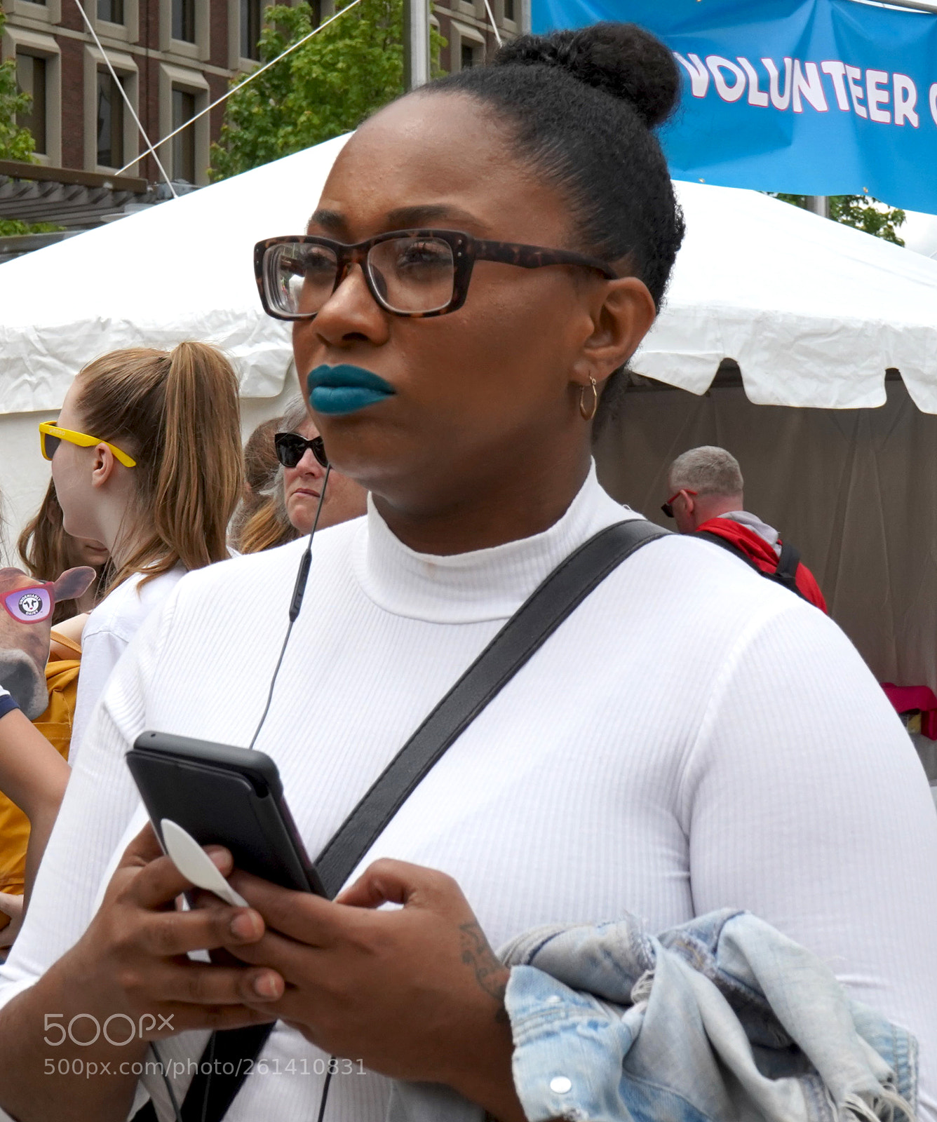 Sony a7 III sample photo. Blue lipstick #two photography