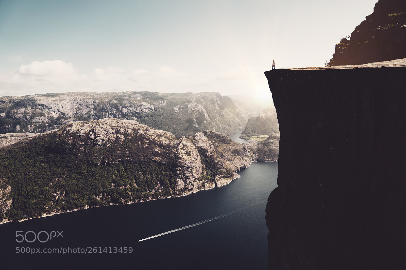 Sony a7R III sample photo. Preikestolen sunset, norway photography