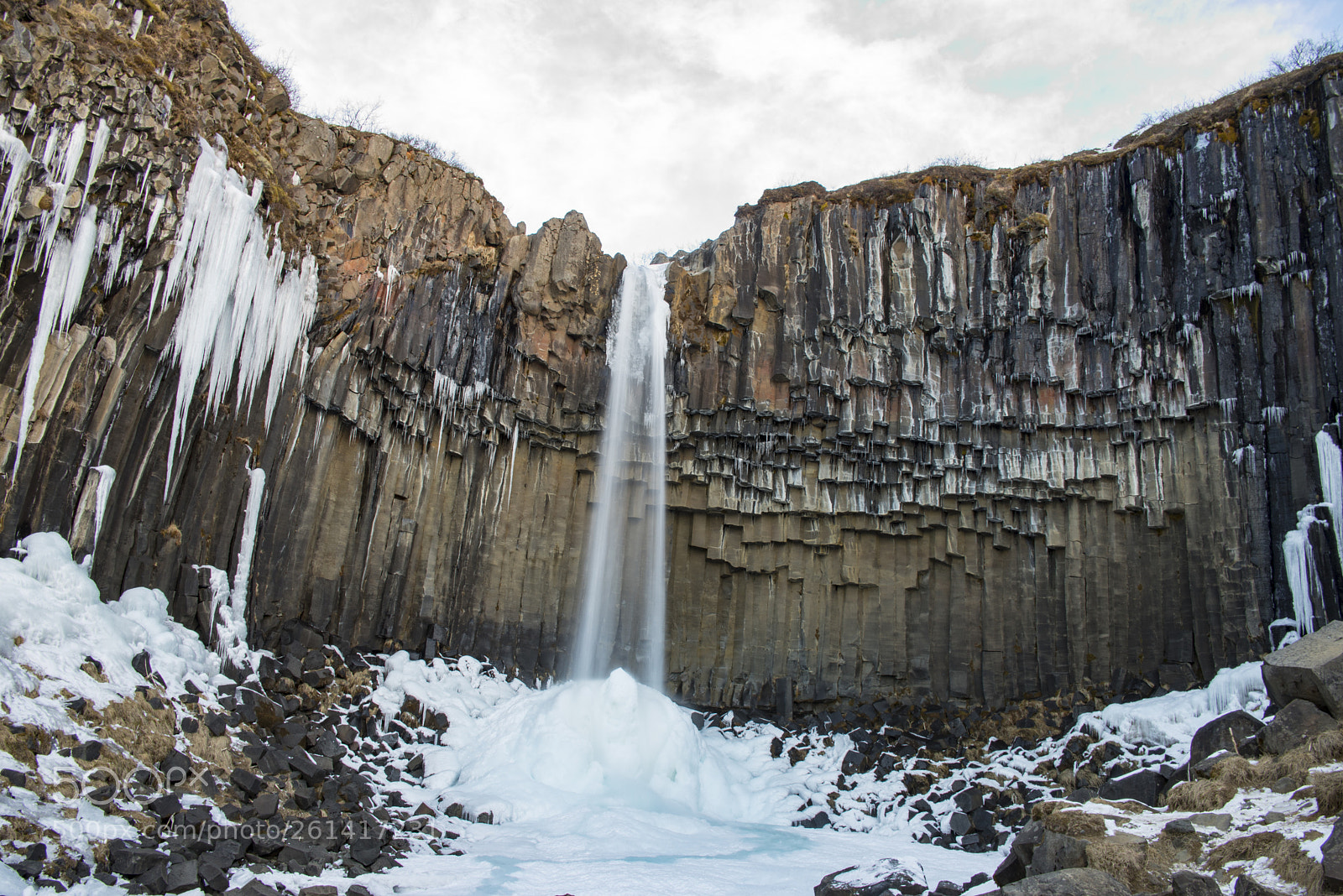 Nikon D750 sample photo. The elegant svartifoss waterfall photography