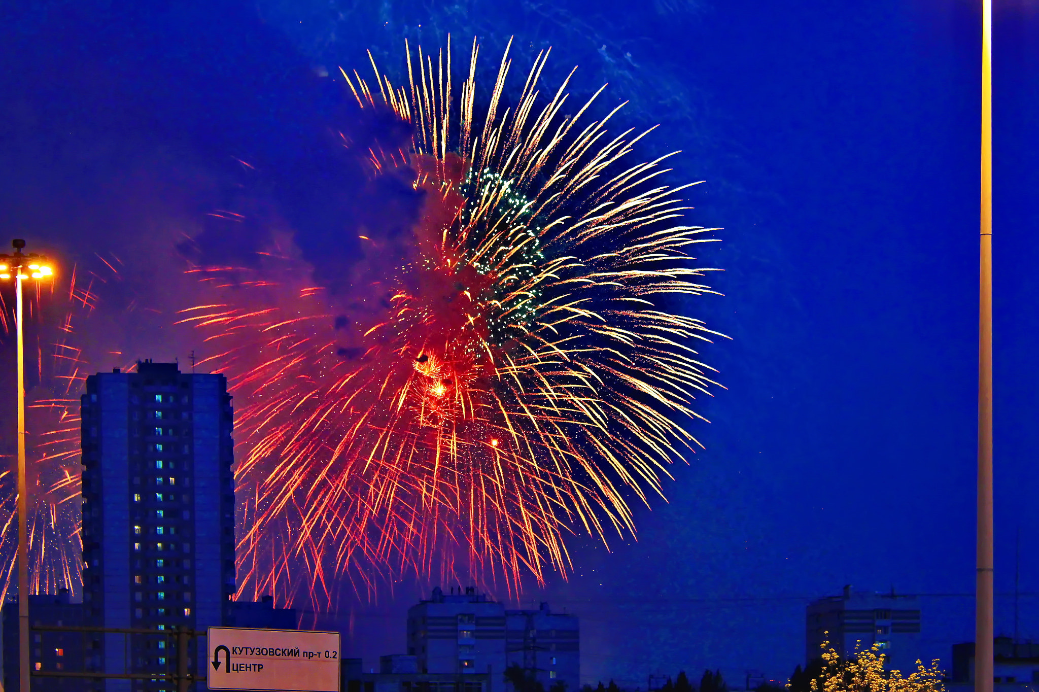 Canon EOS sample photo. Moscow fireworks photography