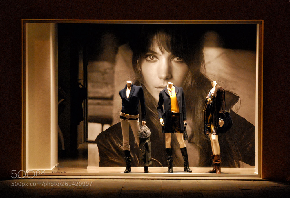 Nikon D200 sample photo. Window model photography