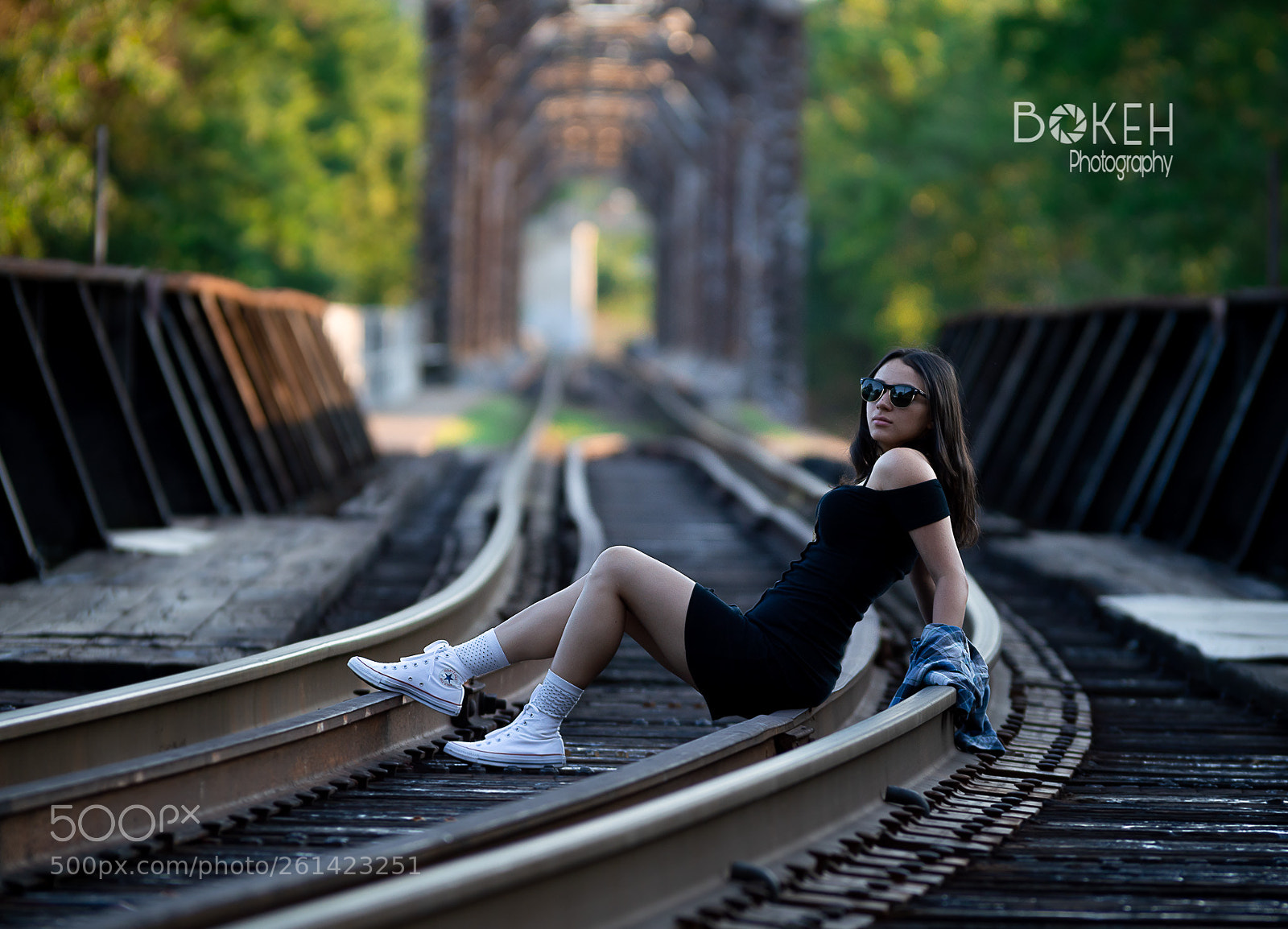 Nikon D3200 sample photo. Train tracks photography