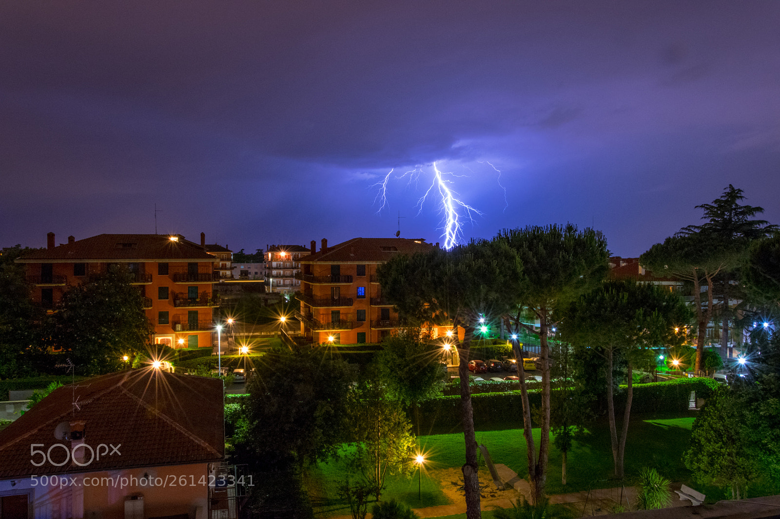 Nikon D3400 sample photo. Thunderstorm in rome photography