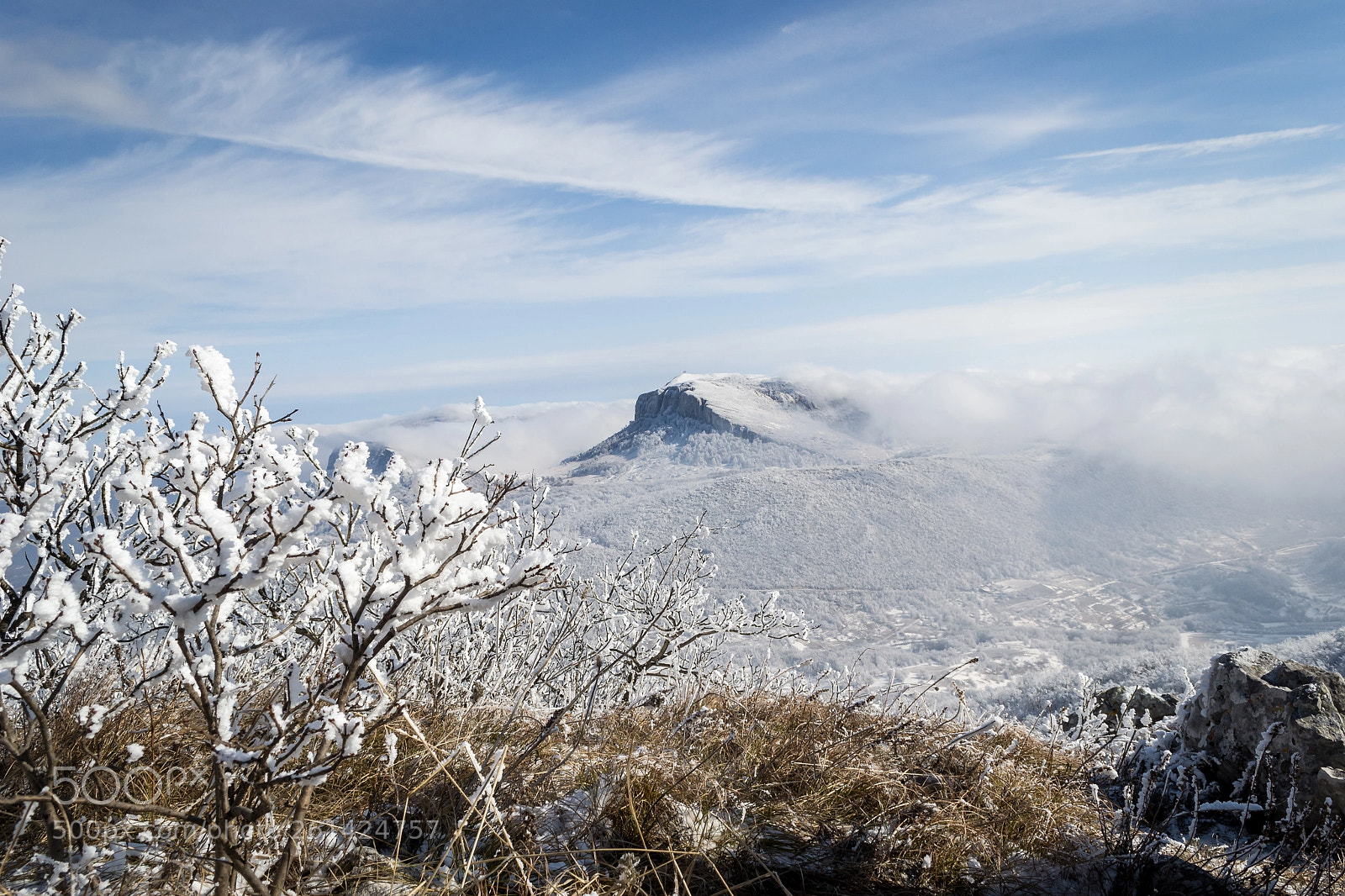 Nikon D3100 sample photo. Mt stol in clouds photography