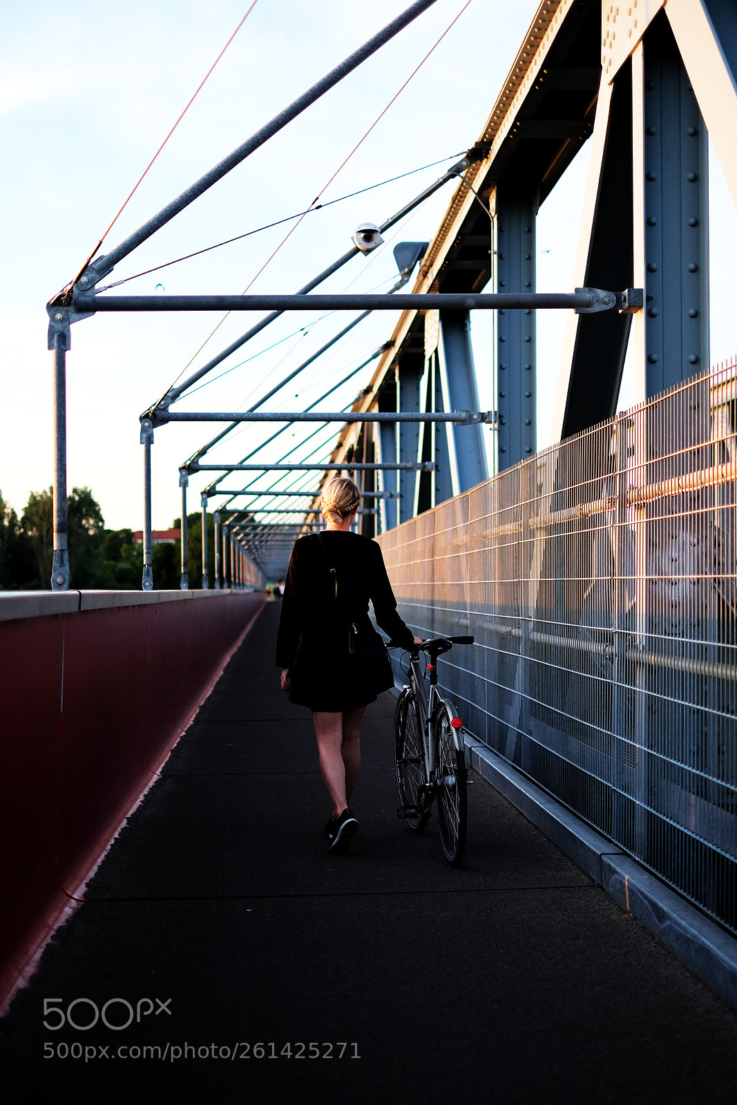 Fujifilm X-T2 sample photo. Girl and her bicycle photography