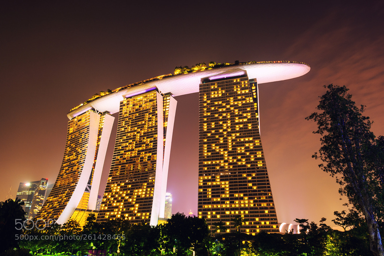 Nikon D7100 sample photo. Singapore city lights photography
