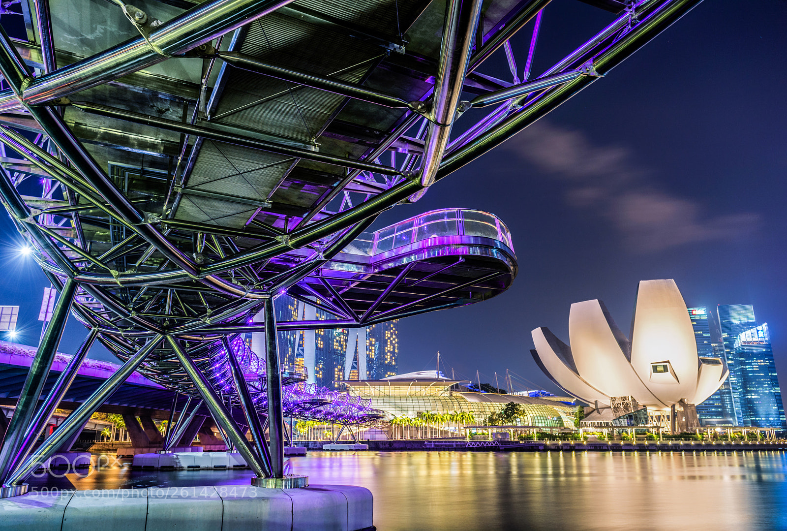 Nikon D7100 sample photo. Singapore city lights photography