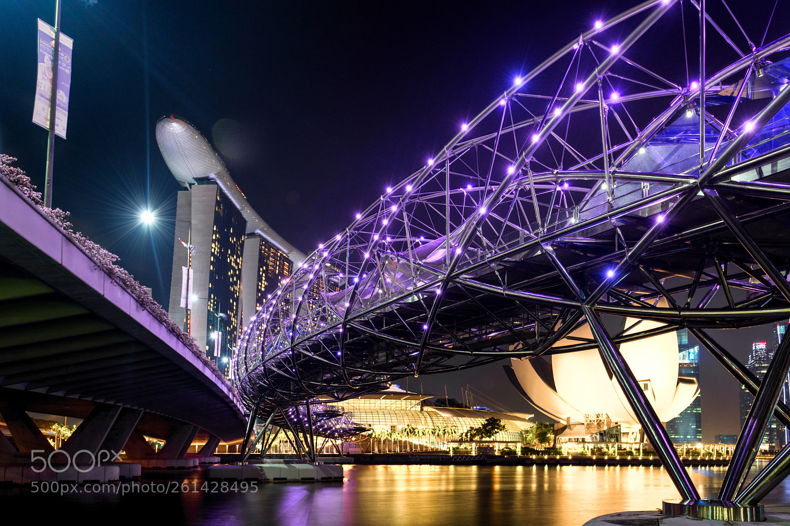 Nikon D7100 sample photo. Singapore city lights photography