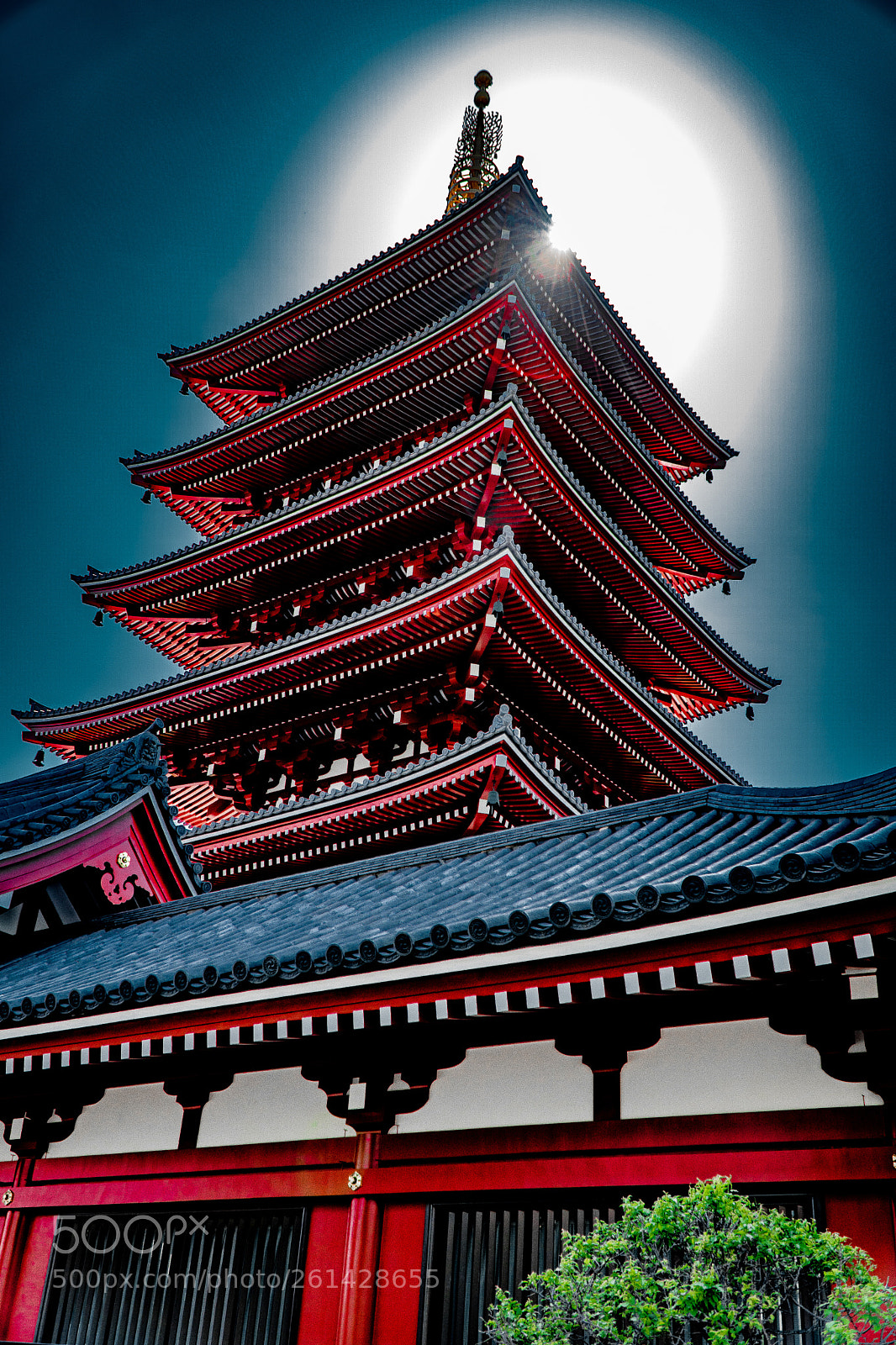 Sony a6500 sample photo. Pagoda - senso-ji photography