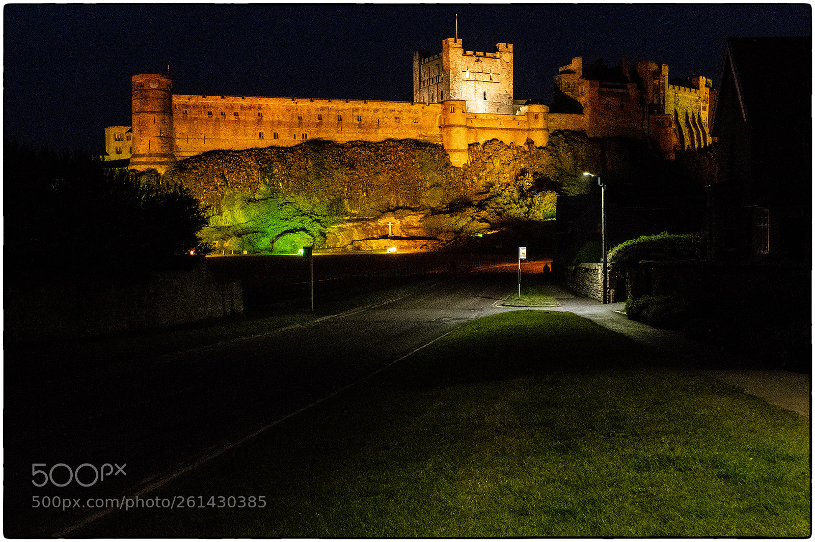 Nikon D850 sample photo. Bamburgh castle night photography