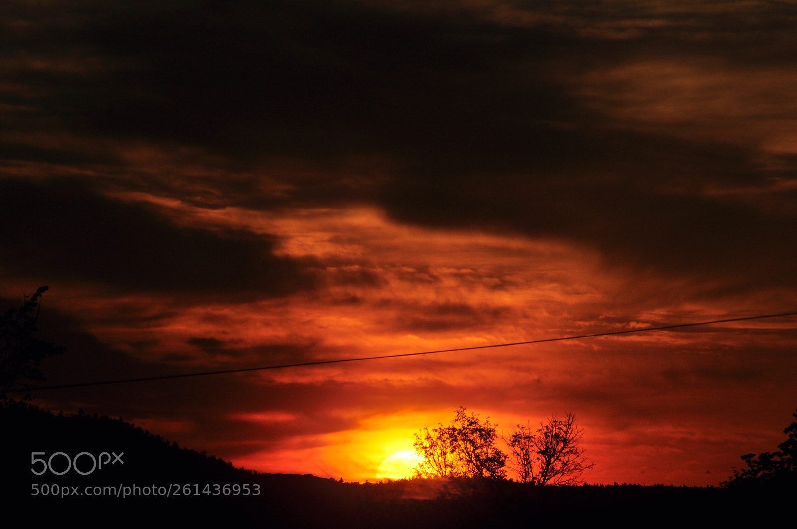 Nikon D5000 sample photo. Sun setting sky photography
