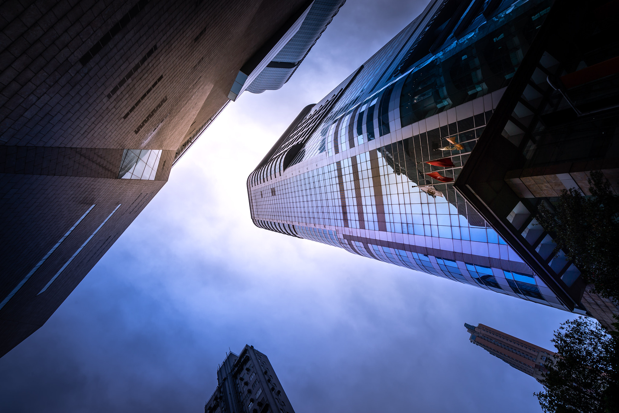 Sony a7S II sample photo. Skyscrapers, hong kong photography