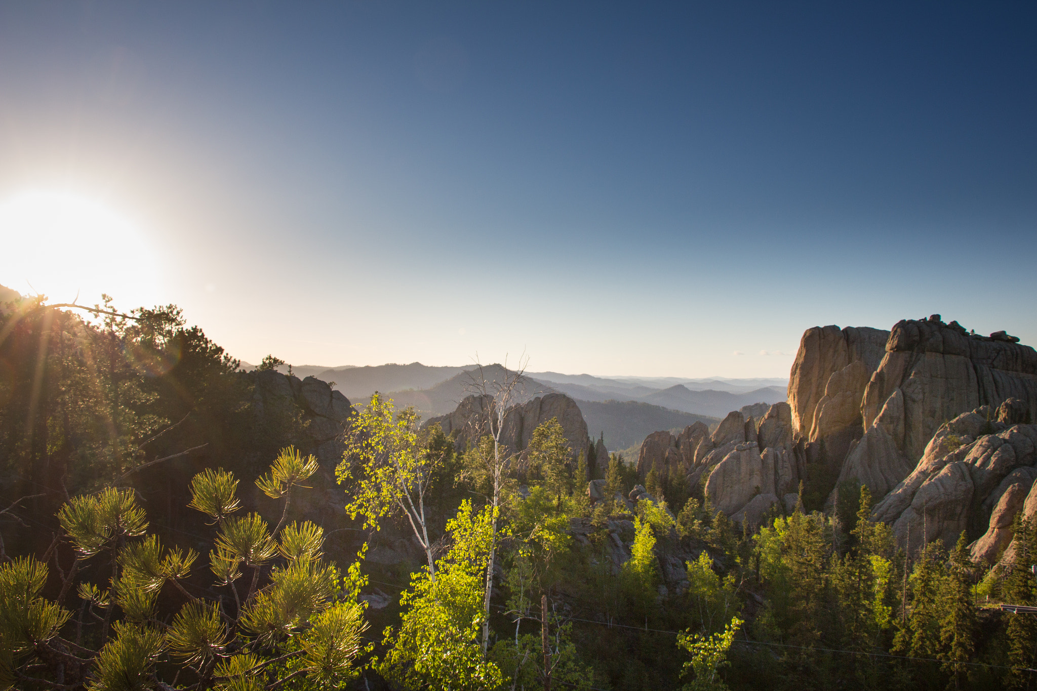Canon EOS 650D (EOS Rebel T4i / EOS Kiss X6i) sample photo. Custer state park in the sunset photography