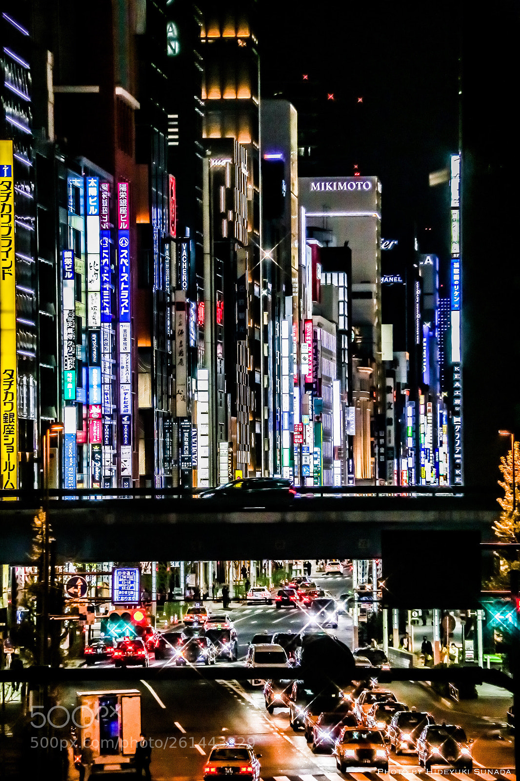 Canon EOS 6D sample photo. Lights of ginza photography