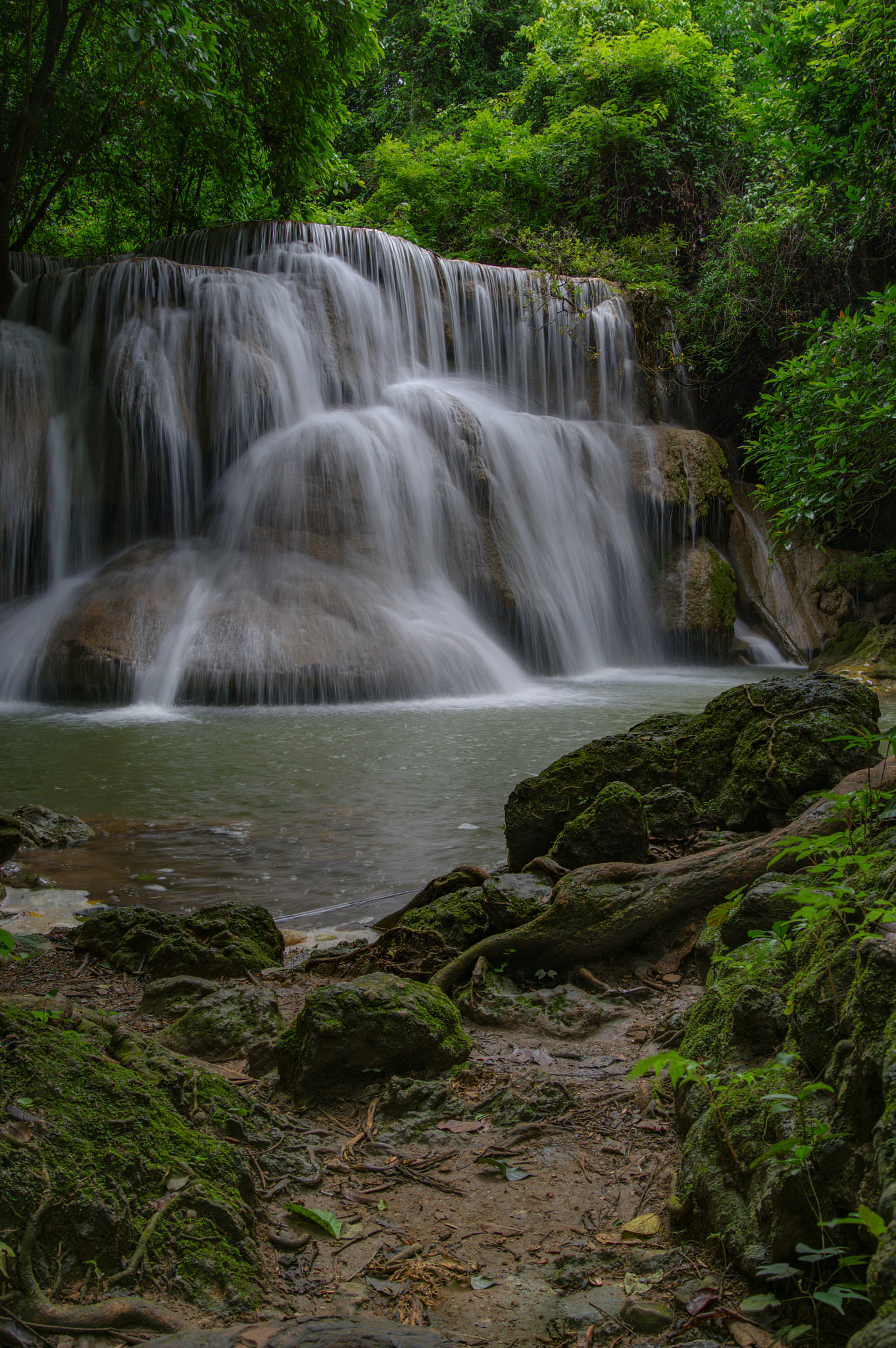 Pentax KP sample photo. Huay mae kamin waterfall at kanchanaburi, thailand photography