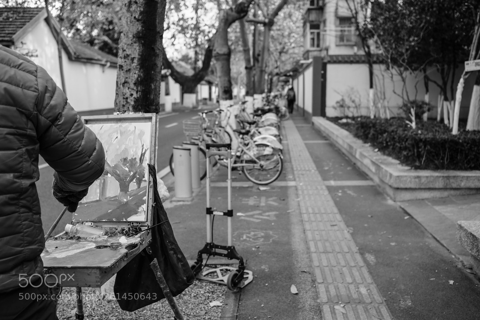 Fujifilm X-Pro2 sample photo. Street painter photography